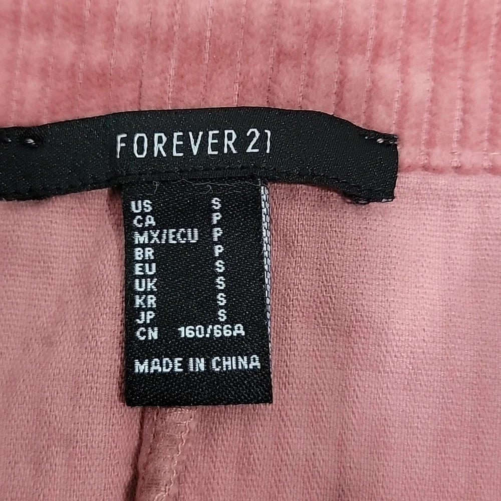 Forever 21, Size S, Mauve Corduroy Button Down Mini Skirt, EUC - Picture 7 of 8